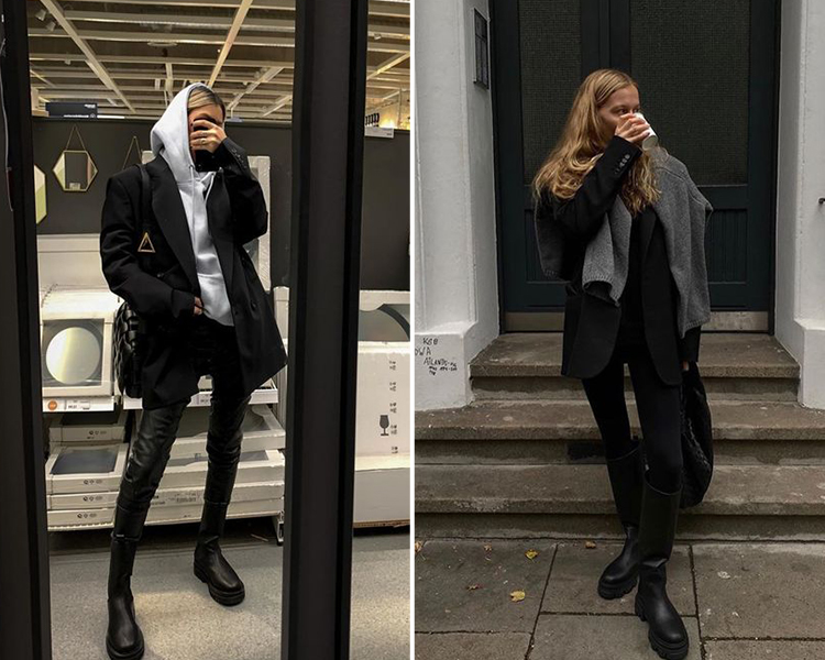 膝上靴 膝上穿搭 膝上女