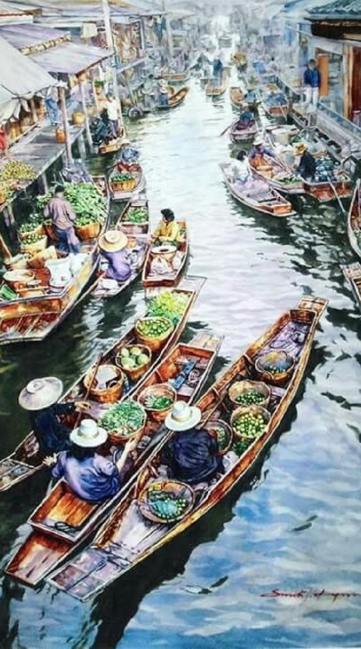 HQ / floating market🚤🌊