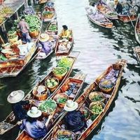 HQ / floating market🚤🌊
