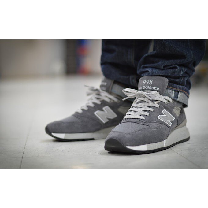【日本海外代購】New Balance 998 NB 美產 經典 深灰 反光 麂皮 狼灰 男女