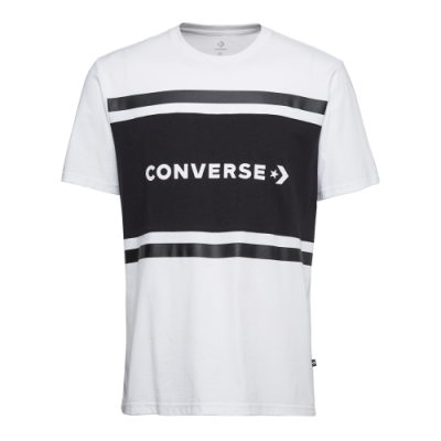 CONVERSE COLORBLOCK SS男短袖上衣 白-10017458-A01