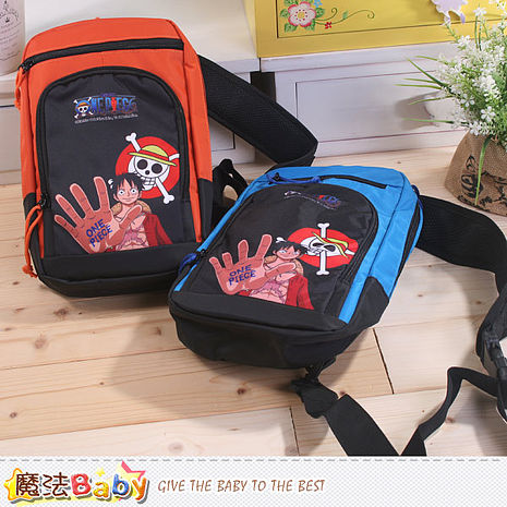 魔法Baby~航海王授權正版單肩背包~F0147桔