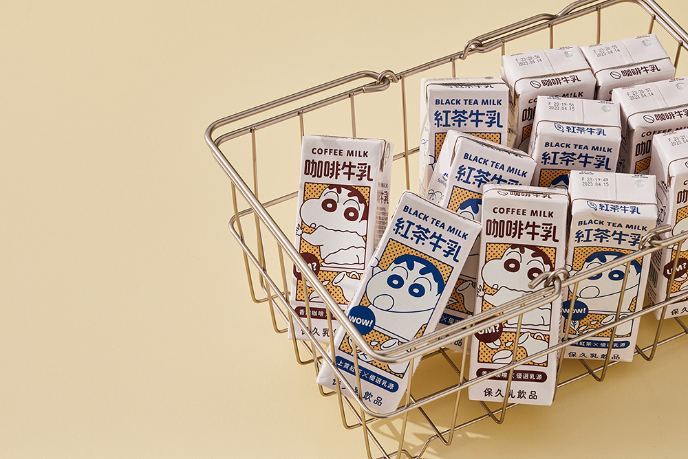 是蠟筆小新牛奶！7-11獨家開賣「蠟筆小新紅茶牛乳、咖啡牛乳」，還有露屁屁小新太萌！