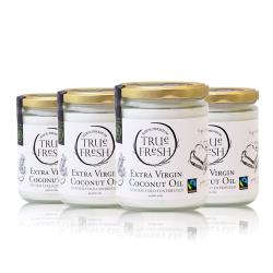 TRUE FRESH冷離心初榨椰子油4瓶(443mlx4)