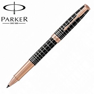 【派克 PARKER】卓爾系列 巧克力格紋金夾 鋼珠筆 P1931482 /支