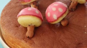 用章魚燒機完成！童話風蘑菇小蛋糕