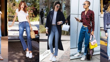 今年沒打算穿回高跟鞋？球鞋配這5條丹寧褲，保證潮到年尾！