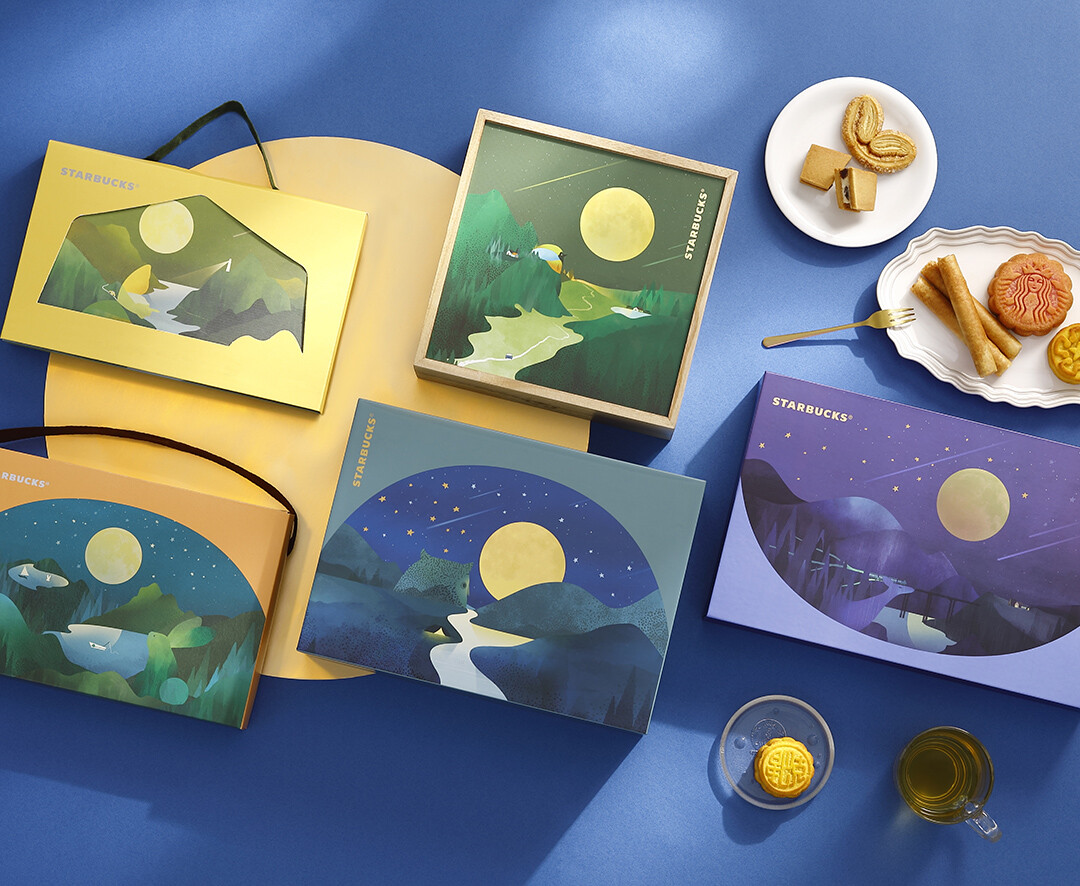 2023星巴克中秋禮盒：星巴克女神、經典貨櫃車變成禮盒太可愛，爽嗑月餅再享中秋優惠