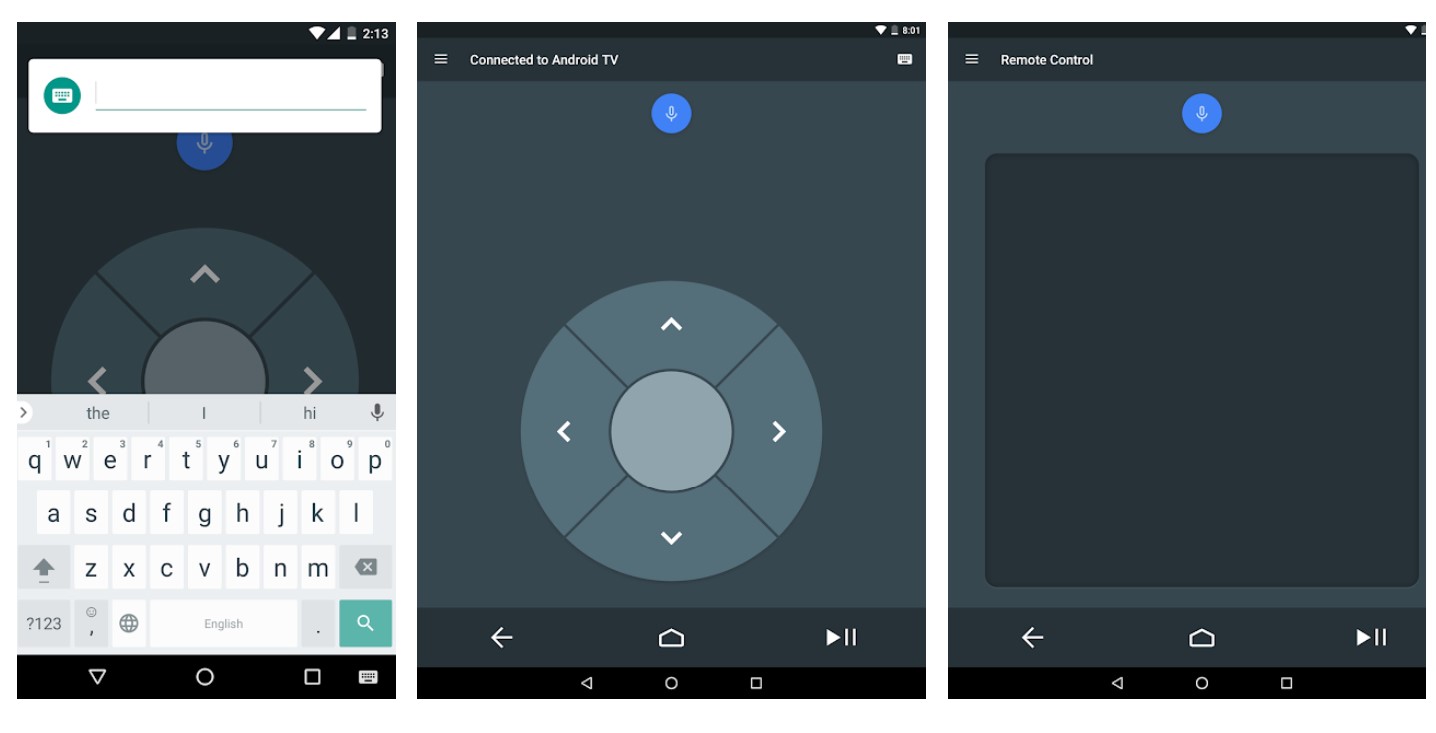 舊款的 Android TV Remote Control App，已經維持老舊的介面風格很長時間。