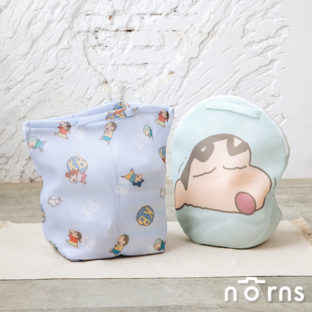 蠟筆小新手提洗衣袋- norns 正版授權 分隔式洗衣袋 洗衣網 大容量