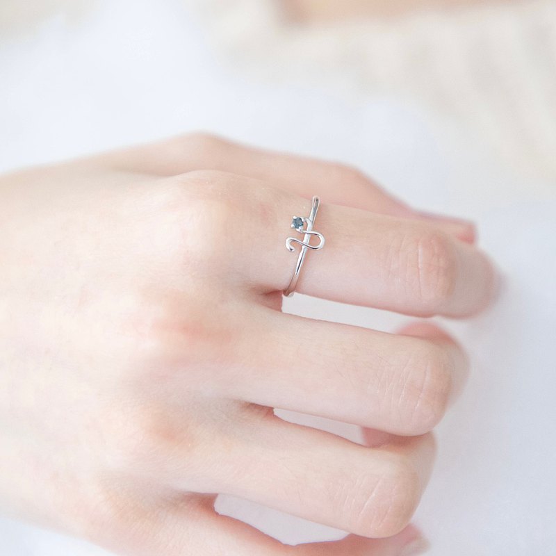 獅子座925純銀天然石星座戒指 可調式戒指 可調式戒指