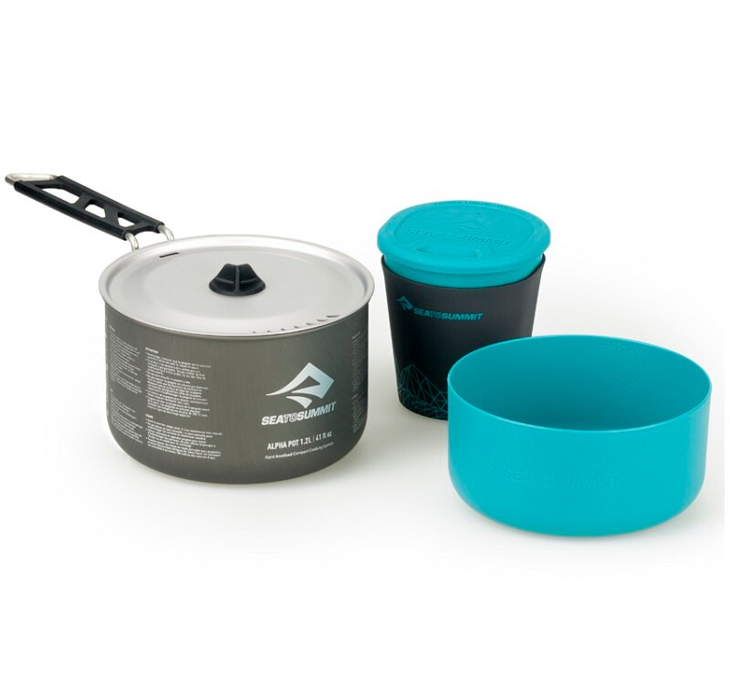 【【蘋果戶外】】Sea to summit APOTACKSET1.1『Alpha 鍋具組 1.1 』 1.2L摺疊鍋 + 1人餐具組 輕量 登山 露營 STSAPOTACKSET1.1