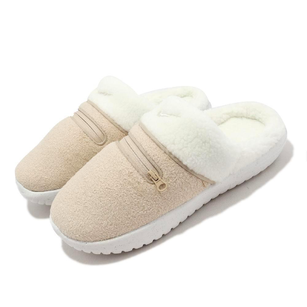 Nike Burrow Slipper 絨毛 麵包 白 室內拖鞋 DR8882-100