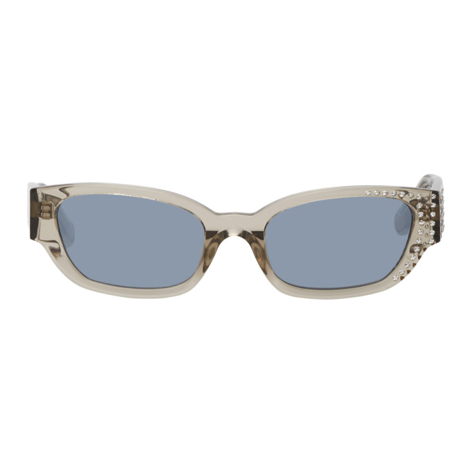 Magda Butrym 灰色 Linda Farrow 联名水钻太阳镜