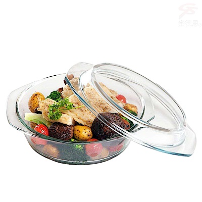 金德恩 兩用耐熱玻璃調理鍋26cm