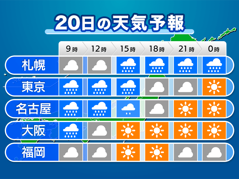 時間 大阪 天気 1