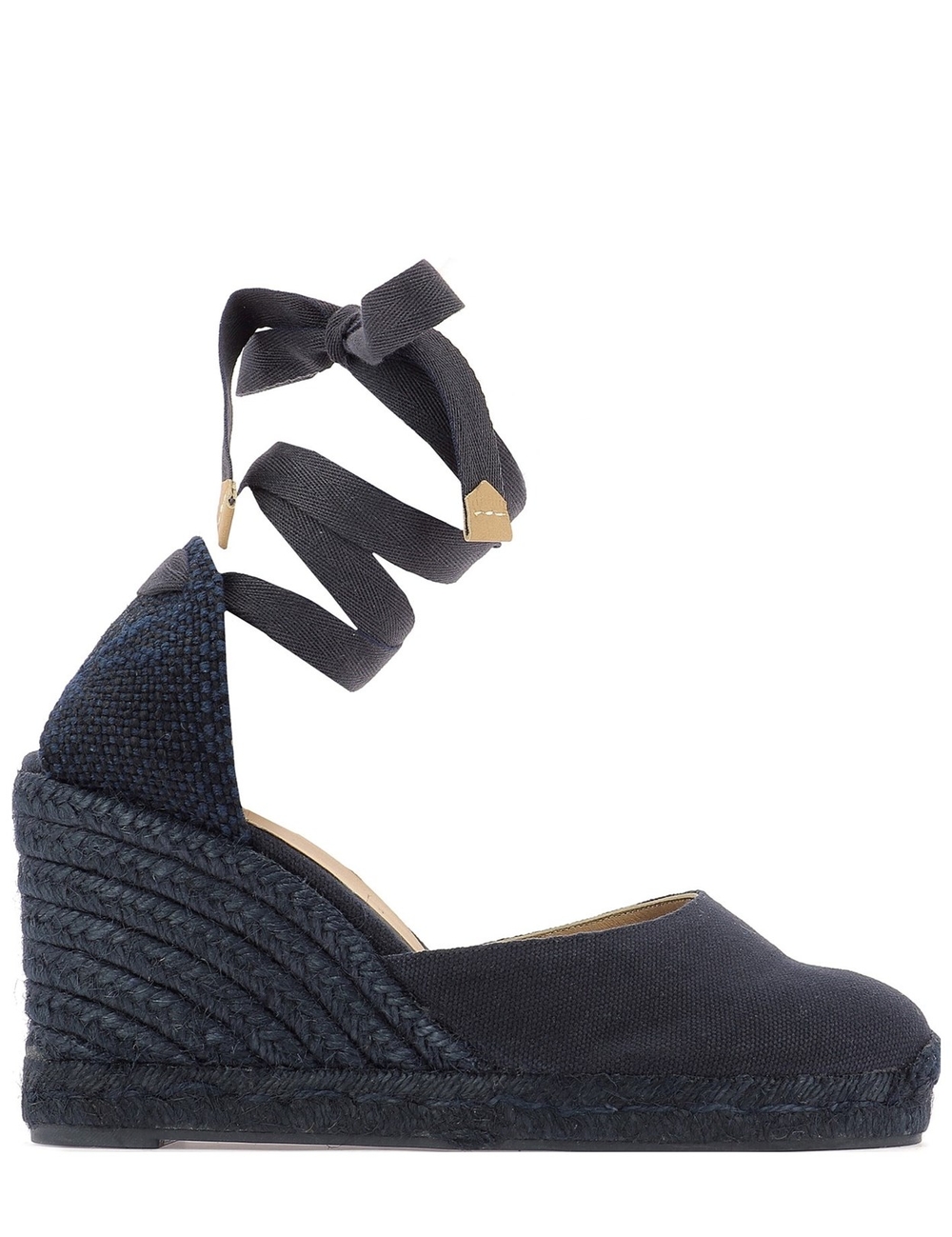 賽季：SS2020 顏色：藍色 意大利製造 分類：鞋 子類別：楔子 棉：50％ 畫布：50％ 楔形：95mm 橡膠鞋底：真