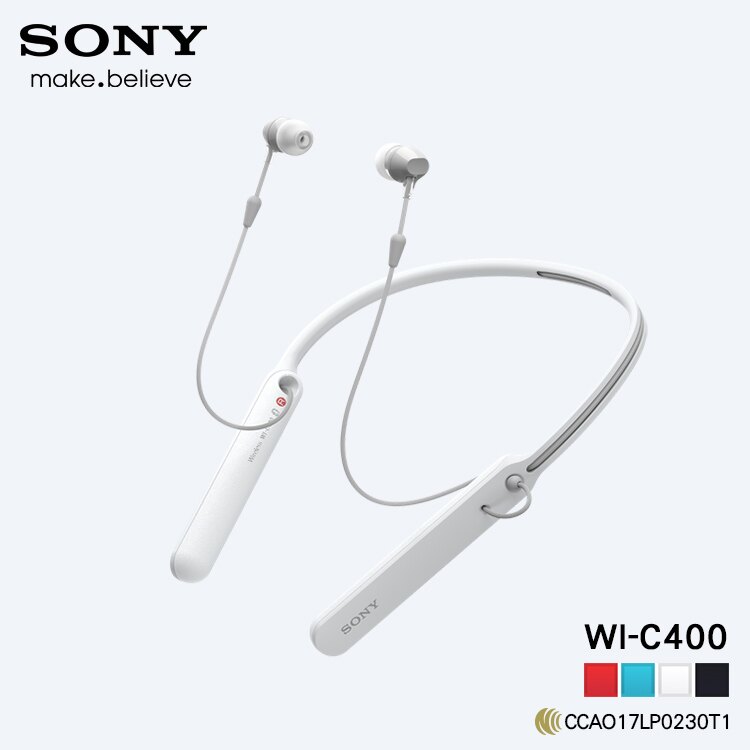 SONY WI-C400 原廠 無線立體聲耳機 藍芽耳機 藍牙耳機 Bluetooth 入耳式 NFC 頸掛式 掛頸式【神腦貨】