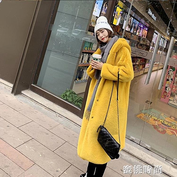 獺兔毛皮草外套女2019新款冬仿水貂毛毛大衣中長款加厚大碼年輕款