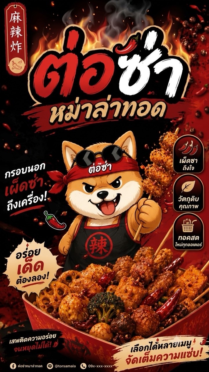 ต่อซ่าหมาล่าทอด