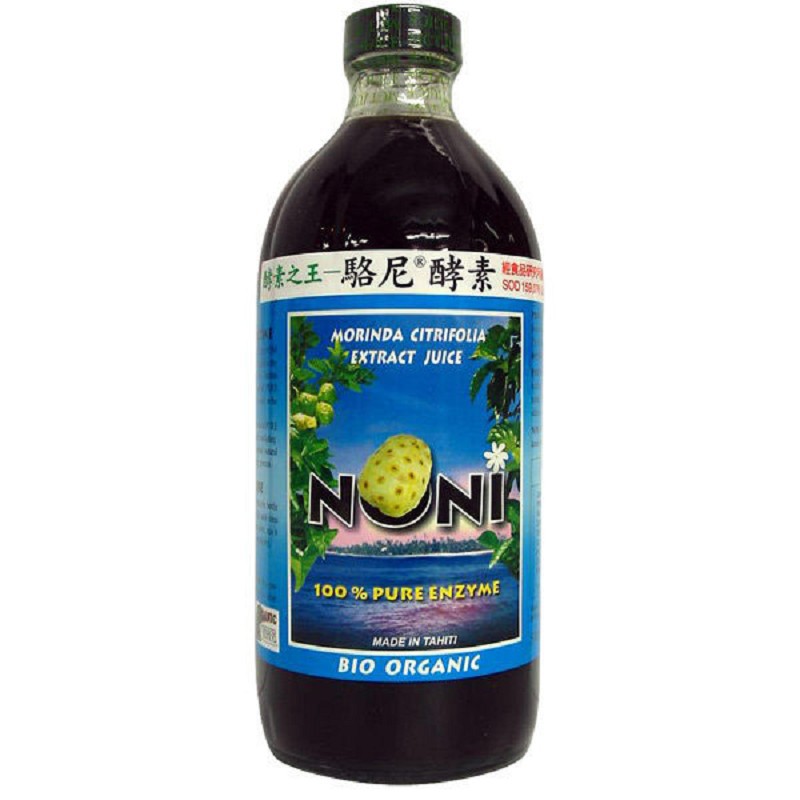 品名:100%有機駱尼原汁(諾麗果酵素)成份:100%大溪地駱尼原汁 飲用方式:每日早、晚各30c.c.，飯前30分鐘加入開水或果汁中飲用。內容量:500ml 保存期限:4年產地:大溪地營養標示 每一