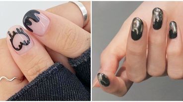 萬聖節選「黑金風」就對了！15款暗黑風美甲清單，詭異又兼具時髦感