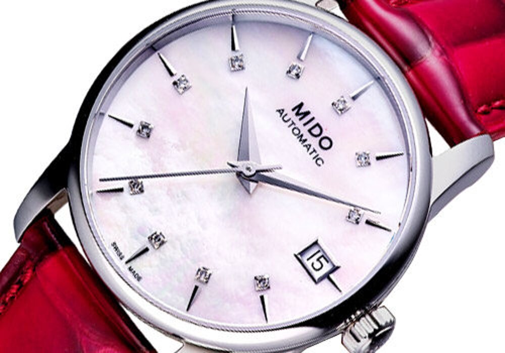 MIDO Baroncelli Big Lady 機械錶 M0072071610600 紅皮