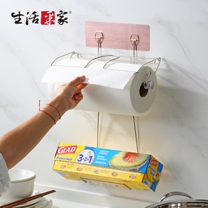 適用好市多捲筒紙巾 適用好市多款保鮮膜 料理時髒污隨手一擦 無痕貼片位移不留殘膠 適用於平整光滑之牆面