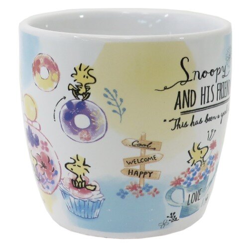 【真愛日本】史努比snoopy 馬克杯 水杯 杯子 陶瓷製 食器 4935124523325 馬克杯附湯匙-SN瓶中GT12