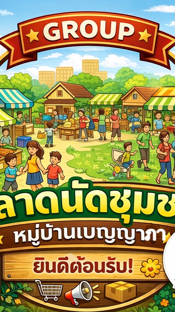 ตลาดนัดชุมชน วันพุธ เบญญาภาปันสุข