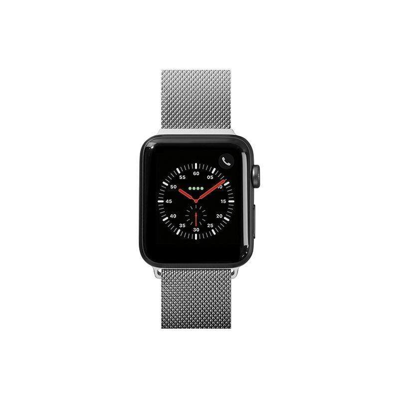 產品特色 高檔不銹鋼編織網 輕盈透氣設計 易於調整 強磁扣 兼容Apple Watch系列1,2,3,4 產品介紹 太空黑 / 白銀 STEEL LOOP採用19世紀末在米蘭開發的古老設計，增添一絲複