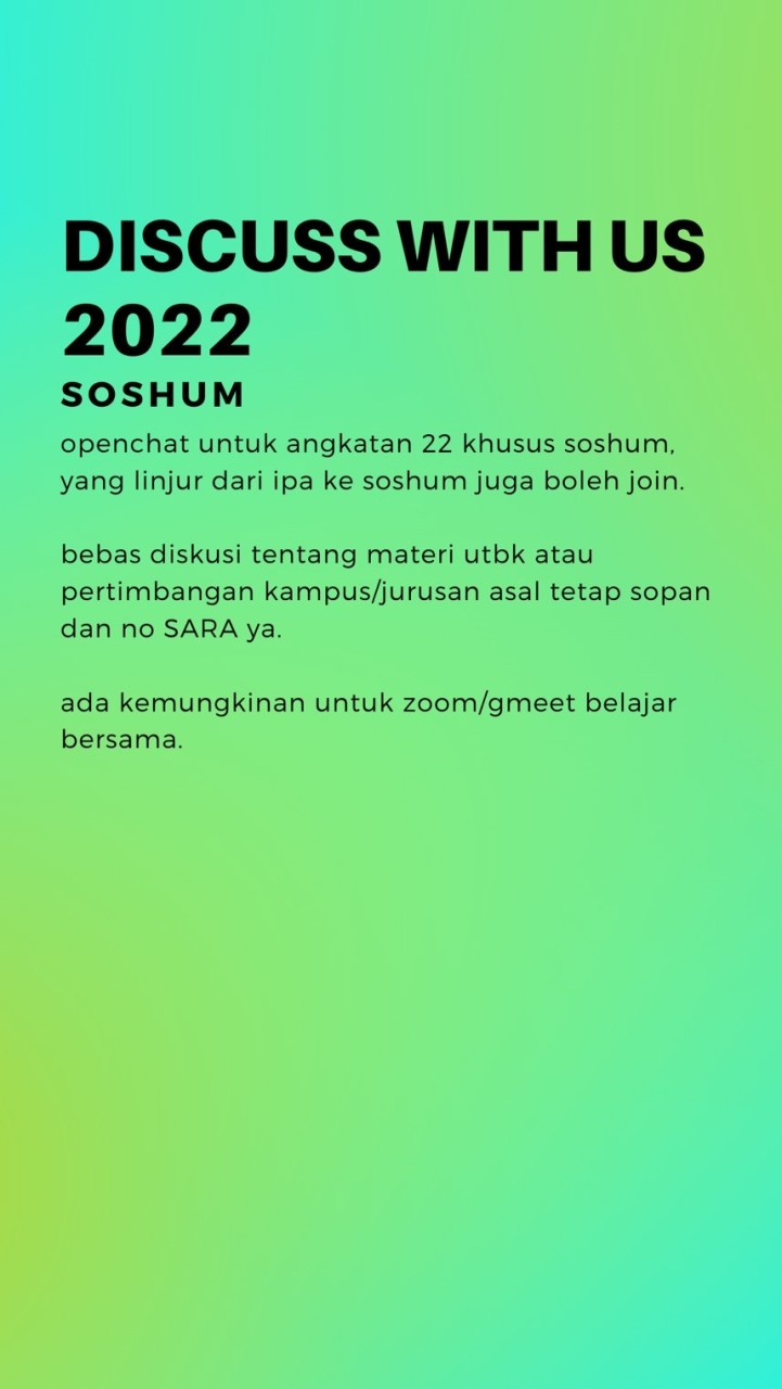 OpenChat discuss with us - soshum 2022