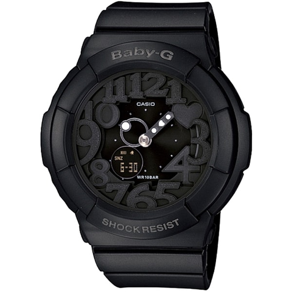 BABY-G BGA-131霓虹多彩光亮系列女錶-黑(BGA-131-1B)