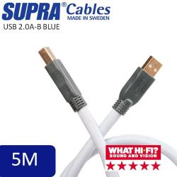 瑞典原裝SUPRA CABLE USB 2.0線 A-B 公對公 5米 另有其他尺寸