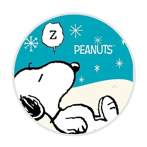 【正版授權】史奴比SNOOPY 16W 金屬邊框玻璃面無線充電盤