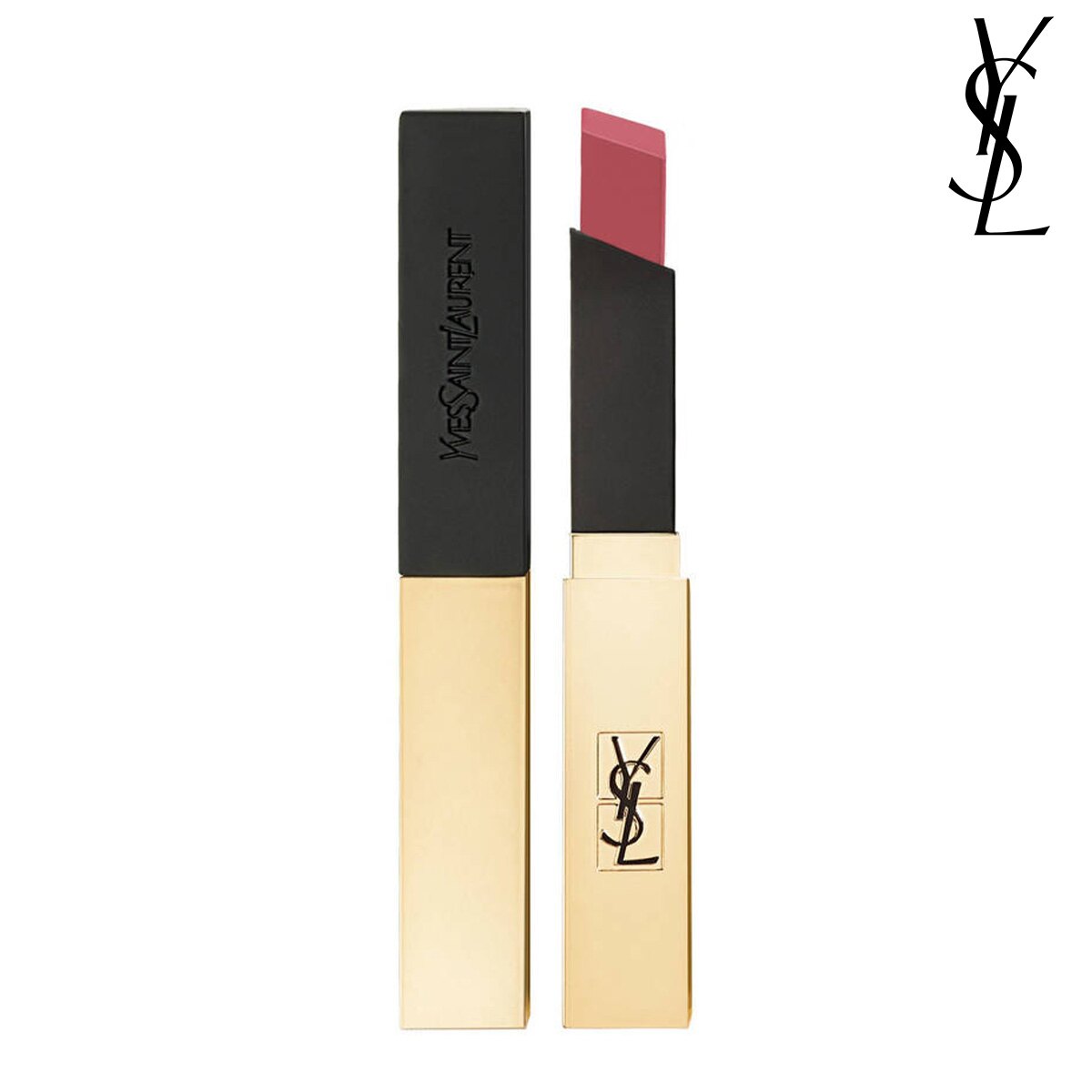 YSL專櫃熱銷唇彩 細長「小金條」外型，斜切面完美貼合唇型 輕盈持久的絲絨霧面妝感