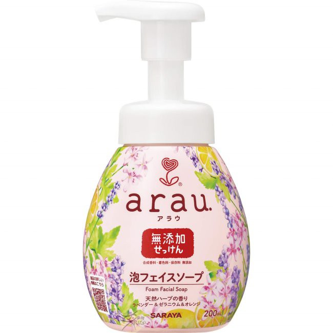 arau 無添加 精油香氛泡沫洗面乳 200ml 【樂購RAGO】 日本製