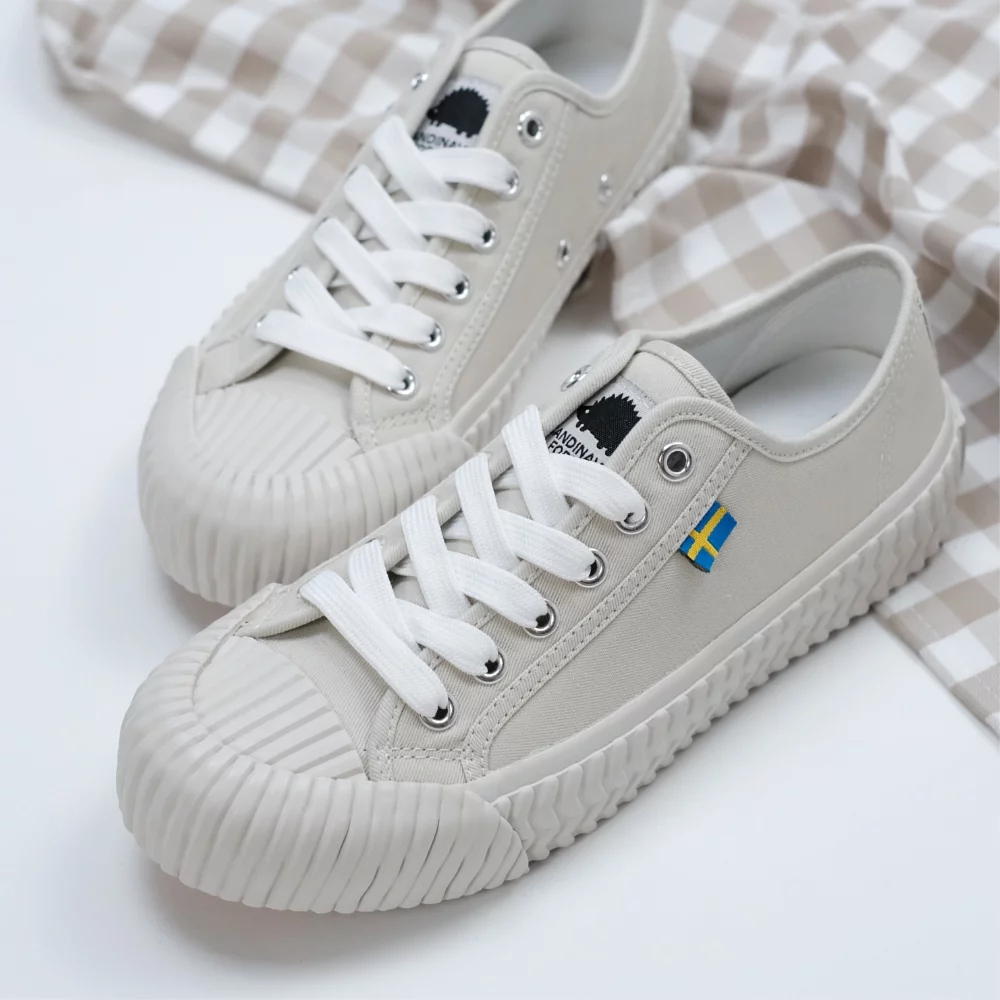 SCANDINAVIAN FOREST北歐小刺蝟-手工帆布綁帶餅乾鞋