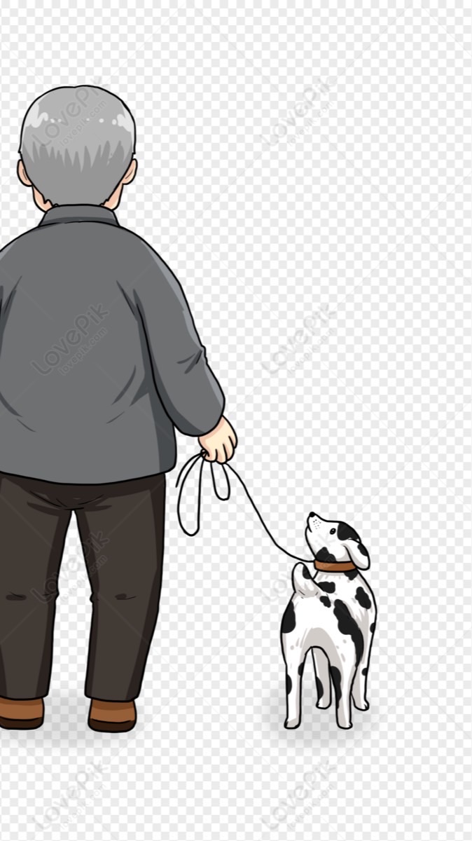 大手拉小狗