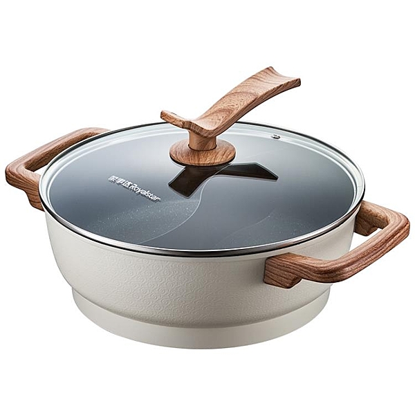 電煮鍋 家用插電電火鍋鴛鴦鍋電鍋麥飯石一體