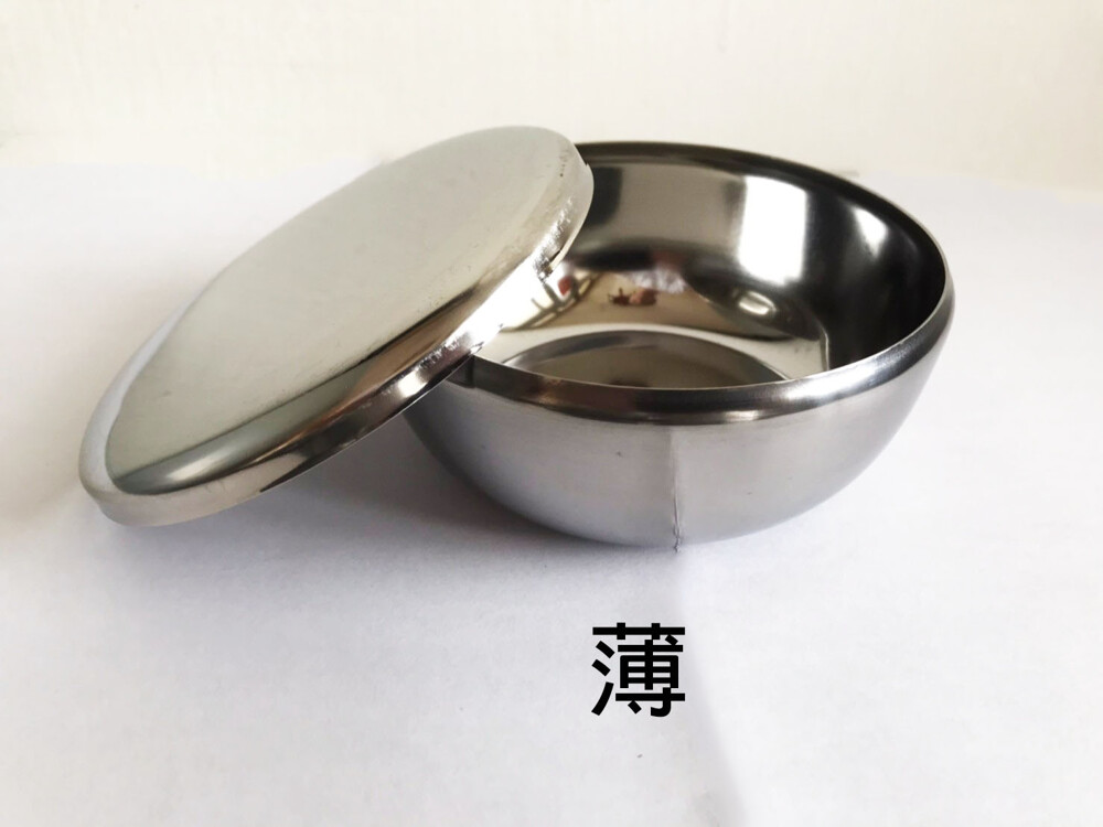 韓國進口304不鏽鋼碗(薄款) (附碗蓋) // 韓國食堂及家庭最普遍的不鏽鋼碗 304 #不鏽鋼碗由於製作過程會有磨砂手續所以會稍有磨痕屬正常現象 #完沒主義者請勿下單 #下單代表接受 #磨砂痕很細