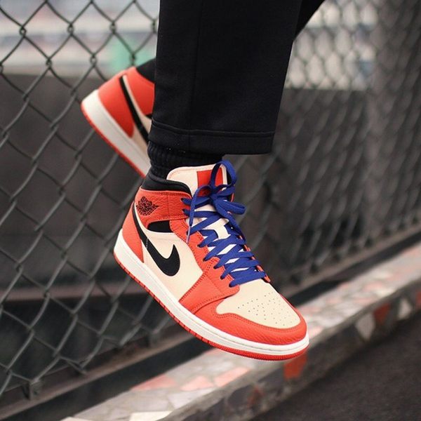 現貨 Air Jordan 1 Mid Team orange 小扣碎 橘 男鞋 852542-800