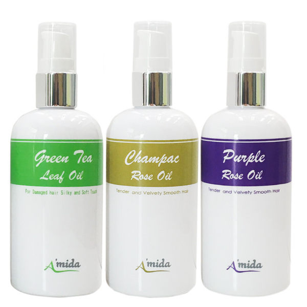 Amida 蜜拉 瓶裝髮油 (100ml) 紫玫瑰油 / 香檳玫瑰油/綠茶葉油◎花町愛漂亮◎