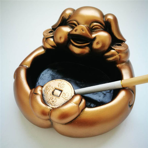 煙灰缸 創意個性招財辟邪茶幾餐桌送老公男友禮物 酷我衣櫥