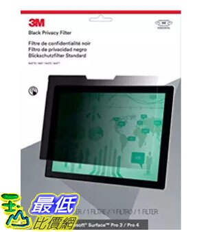 [美國直購] 3M PFTMS001 螢幕防窺片 Privacy Filter for Microsoft Surface Pro 3 / Pro 4 - Landscape _II4。影音與家電人氣