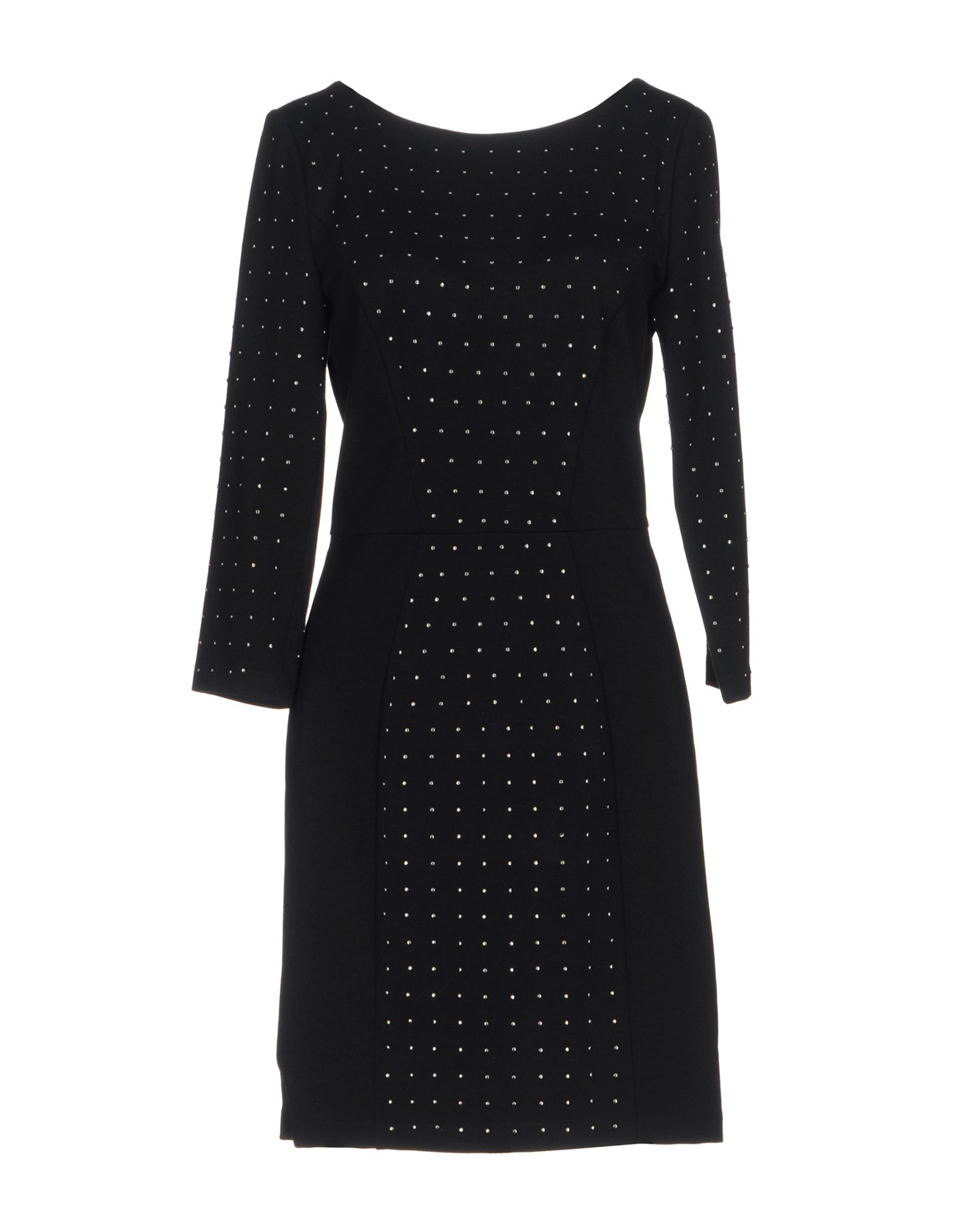 jersey, basic solid color, round collar, long sleeves, studs, no pockets, lined interior, stretch, z