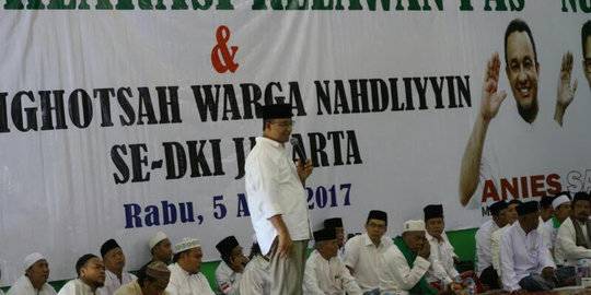 deklarasi relawan pas-nu. ©2017 Merdeka.com/Juven M Sitompul