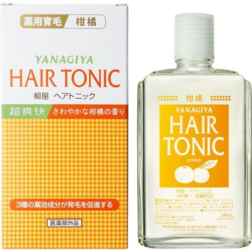 日本 3518 yanagiya 柳屋 hair tonic 柑橘養髮水 養髮液 頭皮水 240ml 商品名稱柳屋生髮液240ml 內容量240ml 名牌柳屋 藥效成分防止脫髮做発毛促進爽快的柑橘的香