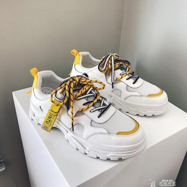 夏季ins潮牌男生運動鞋韓版潮流百搭老爹鞋港風復古低筒bf休閒鞋 韓流時裳