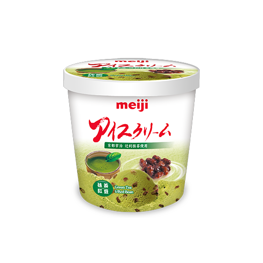 明治抹茶紅豆冰淇淋